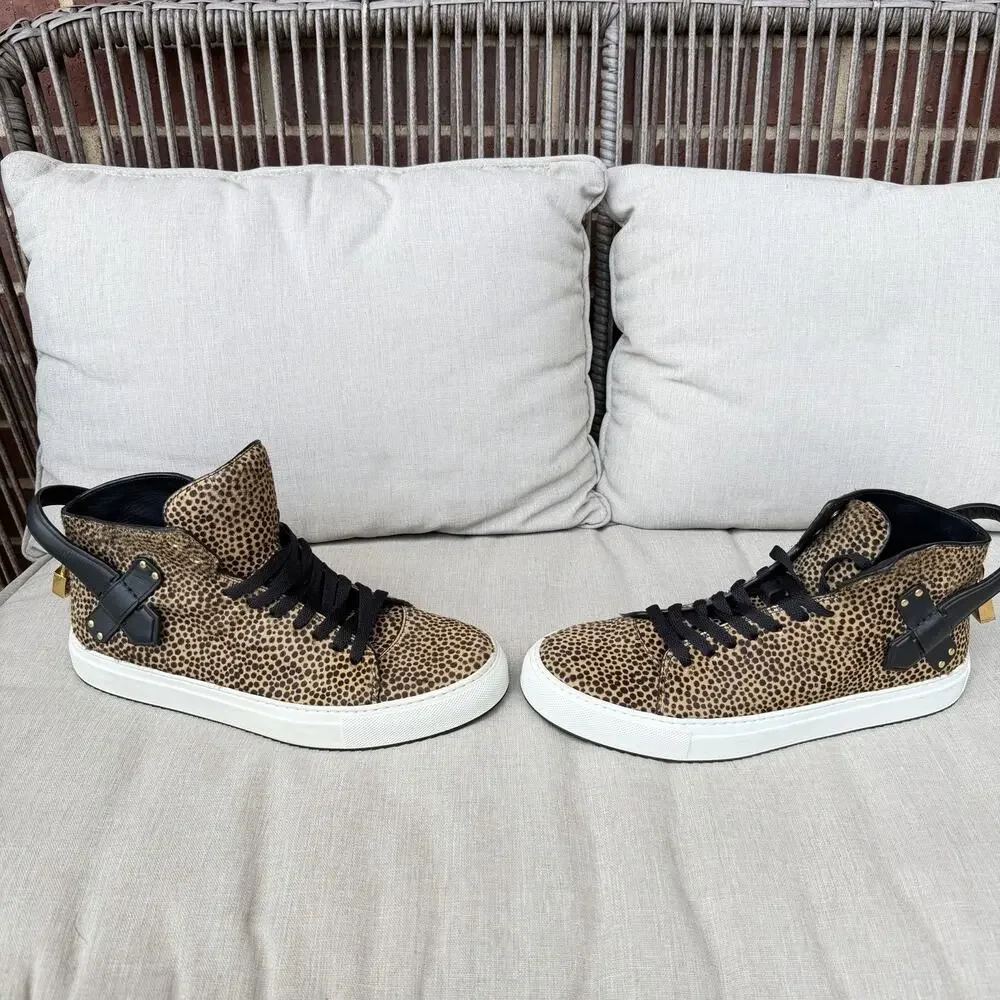 Buscemi 100mm Clean Pony Kamari Hi Top Shoe 9US, 42 EUR, Brand New w/defect